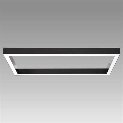 Sıva Üstü Dikdörtgen Linear Armatür Siyah Kasa Beyaz Işık