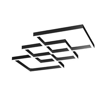 Sıva Üstü İnfinity Linear Armatür Siyah Kasa Beyaz Işık