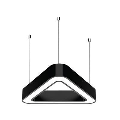 Sıva Üstü Oval Üçgen Simit Linear Armatür Siyah Kasa Beyaz Işık