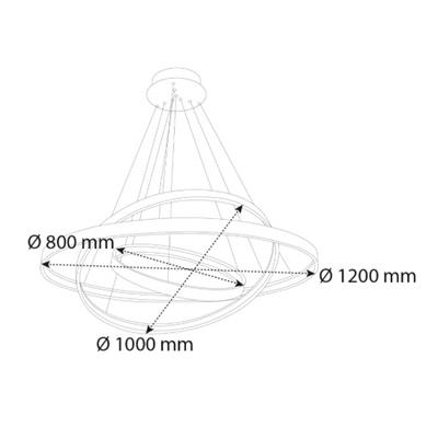 Sıva Üstü Yuvarlak Satürn Linear Armatür Siyah Kasa Beyaz Işık