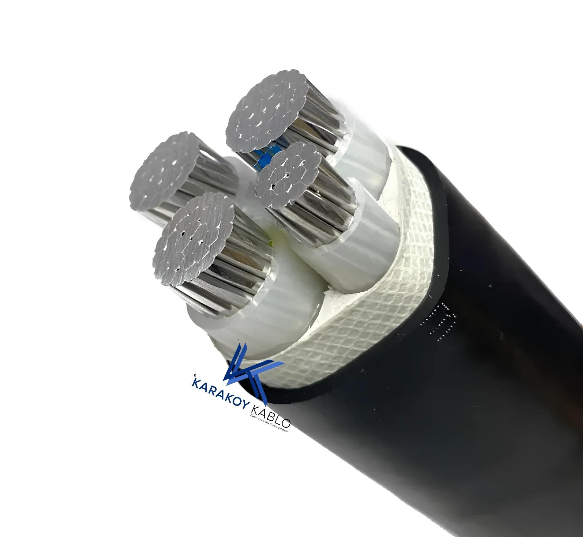 3x4+2,5 YAVV (NAYY) Alüminyum İletkenli Alçak Gerilim Kablosu 1 Metre