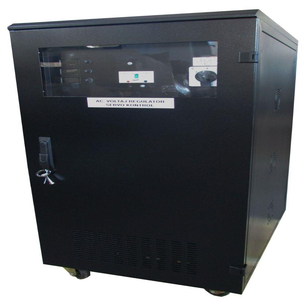 75 KVA Trifaze Tam Otomatik Servo Voltaj Regülatör Korumasız 200-400V