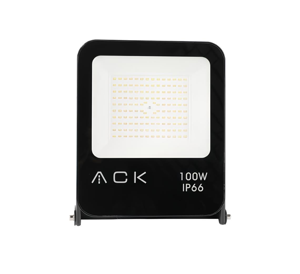 Ack 100 W Smd Led Projektör Siyah Kasa Gün Işığı AT62-19102