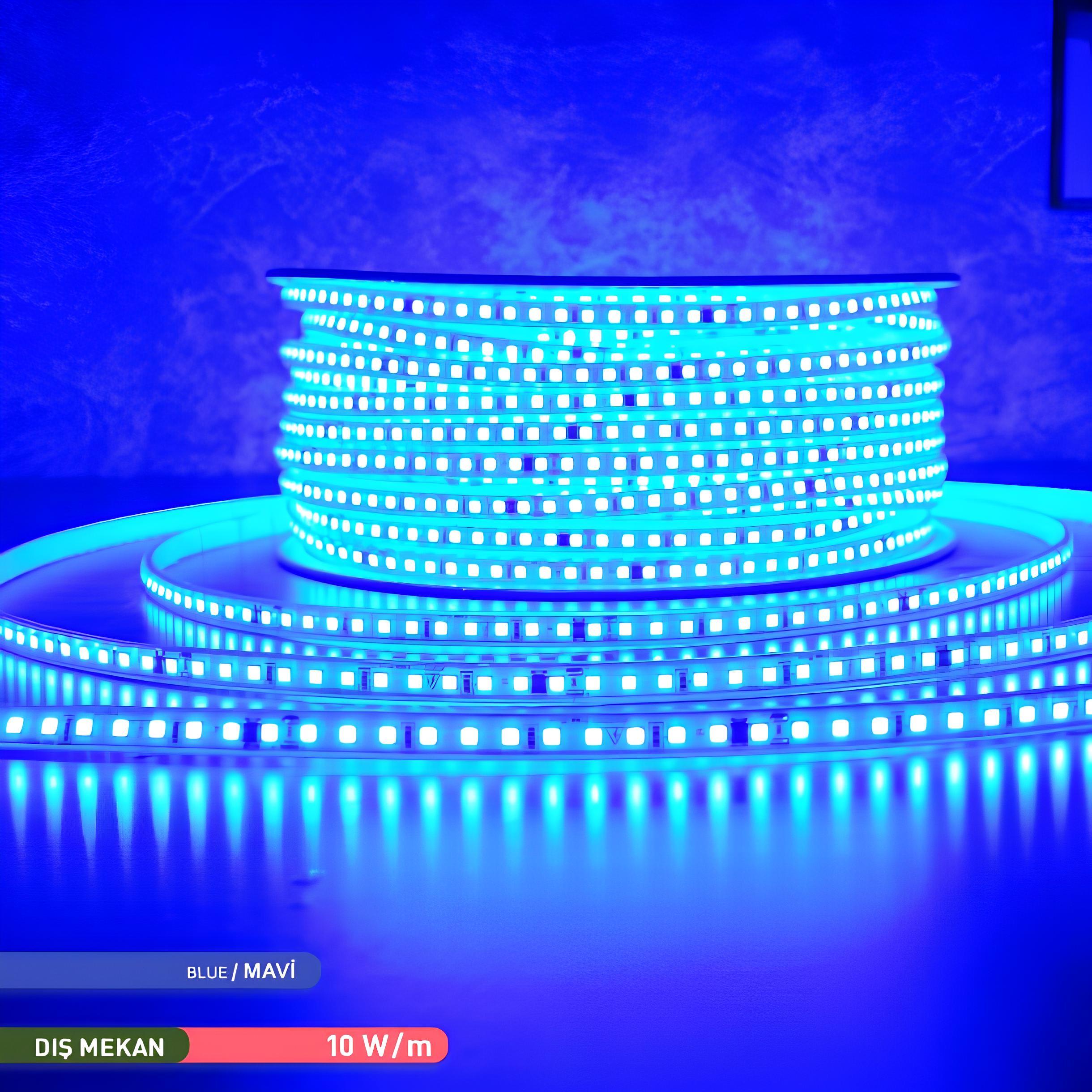 Ack 120 Led'li Dış Mekan Şerit Led Mavi Işık AS01-01506