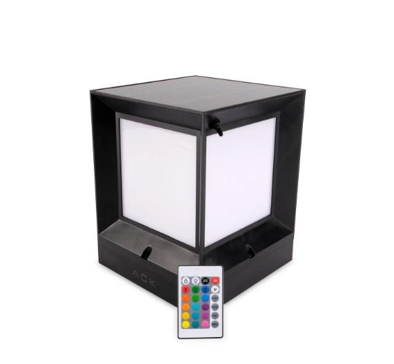 Ack 20 cm Solar Pc Led Bahçe Armatürü Siyah Kasa Rgb AG60-08891