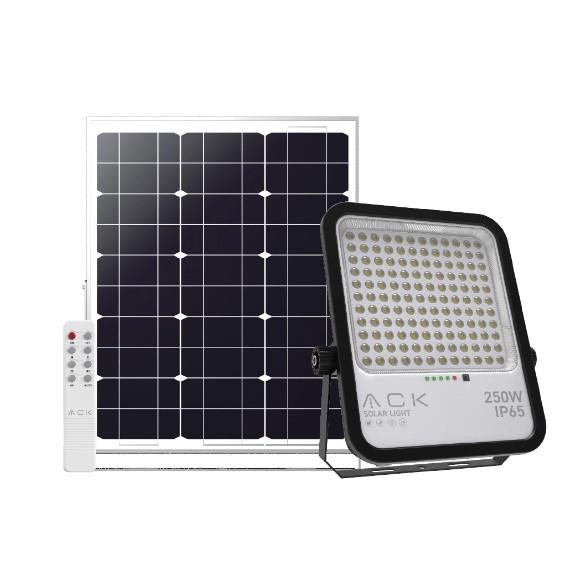 Ack 250 W Solar Led Projektör Siyah Kasa Beyaz Işık AT65-19632
