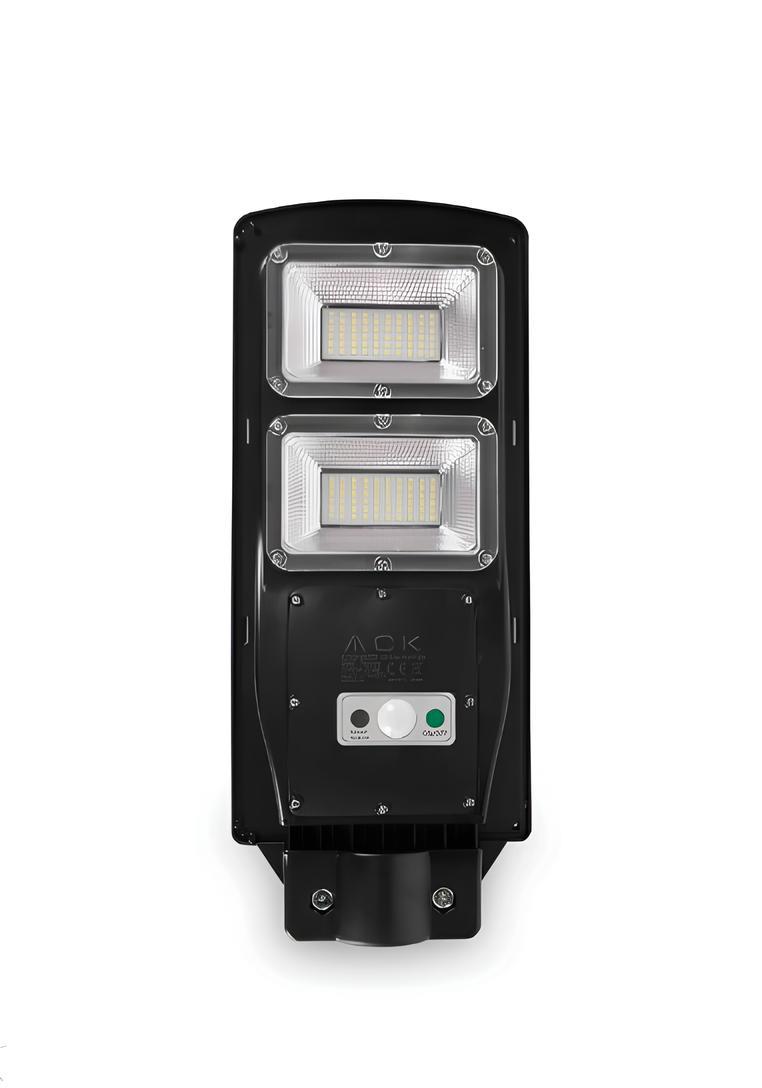 Ack Solar 120 Ledli Sokak Armatürü Siyah Kasa Beyaz Işık AT42-06031