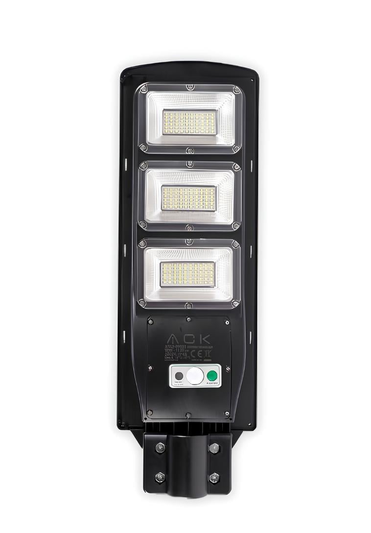 Ack Solar 180 Ledli Sokak Armatürü Siyah Kasa Beyaz Işık AT42-09031