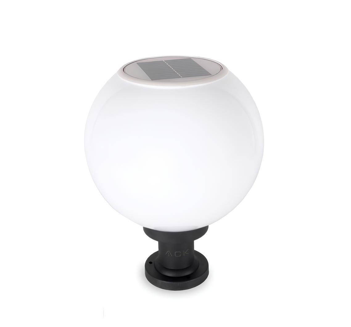 Ack Solar Pc Led Bahçe Armatürü Siyah Kasa Gün Işığı AG60-10801