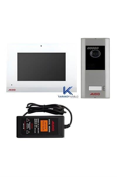 Audio 001462 10.1 İnç Dokunmatik Butonlu Handsfree Villa Set Beyaz