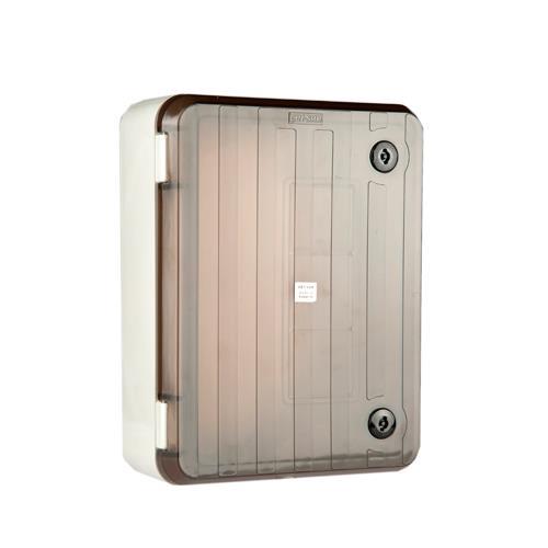 Çetsan 30x40x12 Polikarbonat Pano Şaffaf Kapaklı Sac Tabanlı P.04312-3