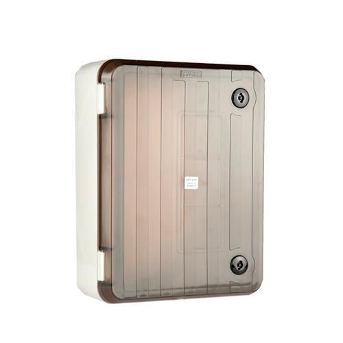 Çetsan 30x40x12 Polikarbonat Pano Şaffaf Kapaklı Sac Tabanlı P.04312-3