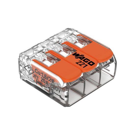 Çetsan 3x4 mm Kompakt Çok Amaçlı Klemens WAGO.221-413