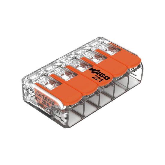 Çetsan 5x4 mm Kompakt Çok Amaçlı Klemens WAGO.221-415