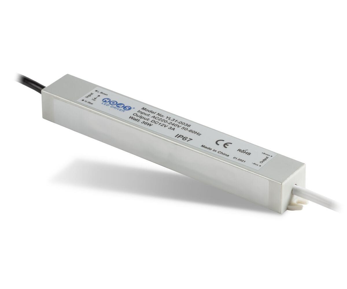 Noas 3 Amper 12 Volt Dış Mekan Led Trafo YL26-0360