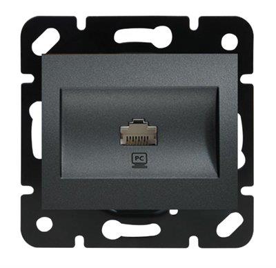 Panasonic Thea Blu Füme Tekli Data Prizi RJ45 CAT6 Çerçevesiz