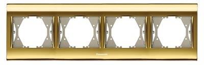 Panasonic Thea Blu Gold Dörtlü Çerçeve