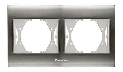 Panasonic Thea Blu Inox İkili Çerçeve
