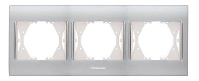 Panasonic Thea Blu Inox Mat Üçlü Çerçeve