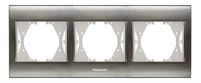 Panasonic Thea Blu Inox Üçlü Çerçeve