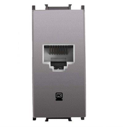 Panasonic Thea Modüler Antrasit Data Priz CAT5E 1M Mekanizma +  Kapak