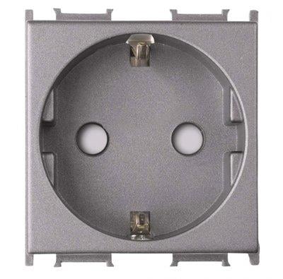 Panasonic Thea Modüler Antrasit Topraklı Priz 2M Mekanizma +  Kapak