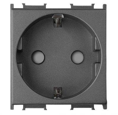 Panasonic Thea Modüler Füme Topraklı Priz 2M Mekanizma +  Kapak