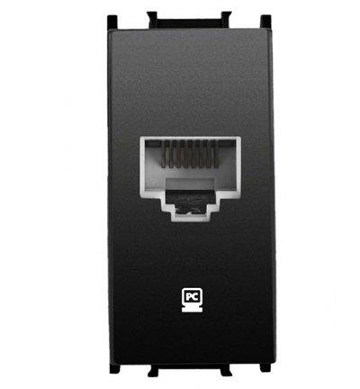 Panasonic Thea Modüler Siyah Data Priz CAT5E 1M Mekanizma +  Kapak