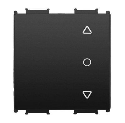 Panasonic Thea Modüler Siyah Tek Düğmeli Jaluzi Anahtarı 2M Mekanizma +  Kapak