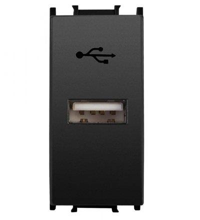 Panasonic Thea Modüler Siyah USB Konnektör 1M Mekanizma +  Kapak