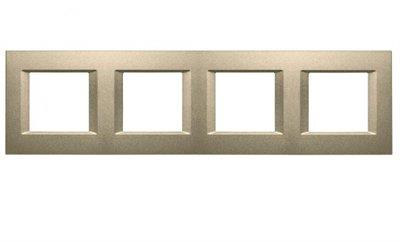 Panasonic Thea Optima Bronz Dörtlü 4x2 mm Çerçeve 