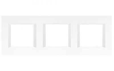 Panasonic Thea Optima Opak Beyaz Üçlü 3x2 mm Çerçeve 