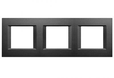 Panasonic Thea Optima Siyah Üçlü 3x2 mm Çerçeve 