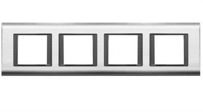 Panasonic Thea Sistema Chrome Füme Dörtlü 4x2 mm Çerçeve 