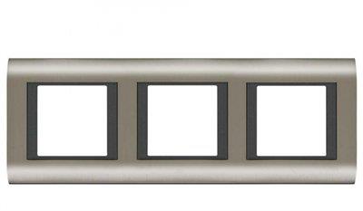 Panasonic Thea Sistema Inox Füme Üçlü 3x2 mm Çerçeve 