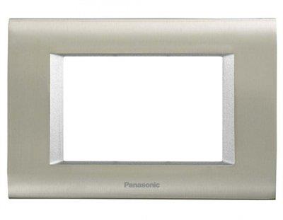 Panasonic Thea Sistema Inox Mat Metalik Beyaz Tekli 3 mm Çerçeve 