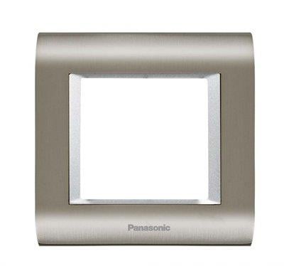 Panasonic Thea Sistema Inox Metalik Beyaz Tekli 2 mm Çerçeve 