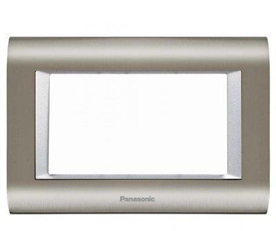 Panasonic Thea Sistema Inox Metalik Beyaz Tekli 3 mm Çerçeve 