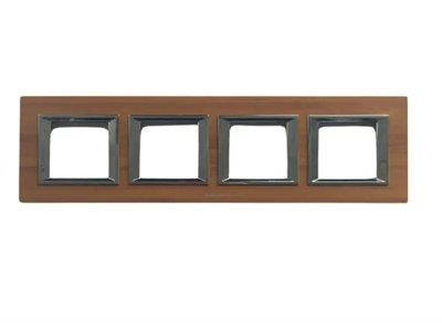 Panasonic Thea Ultima Ahşap Bambu Dörtlü 4x2 mm Çerçeve 