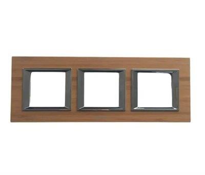 Panasonic Thea Ultima Ahşap Bambu Üçlü 3x2 mm Çerçeve 