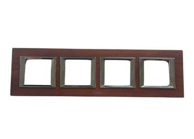 Panasonic Thea Ultima Ahşap Ceviz Dörtlü 4x2 mm Çerçeve 
