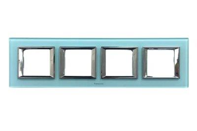 Panasonic Thea Ultima Cam Açık Yeşil Dörtlü 4x2 mm Çerçeve 