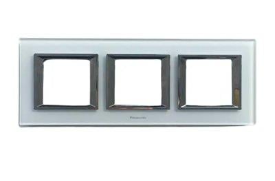 Panasonic Thea Ultima Cam Beyaz Üçlü 3x2 mm Çerçeve 