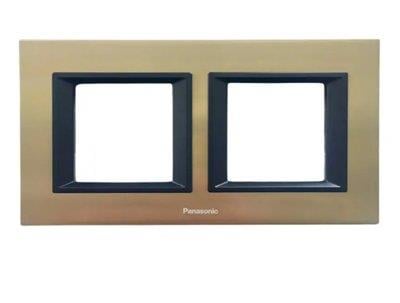 Panasonic Thea Ultima Metalik Inox İkili 2x2 mm Çerçeve 