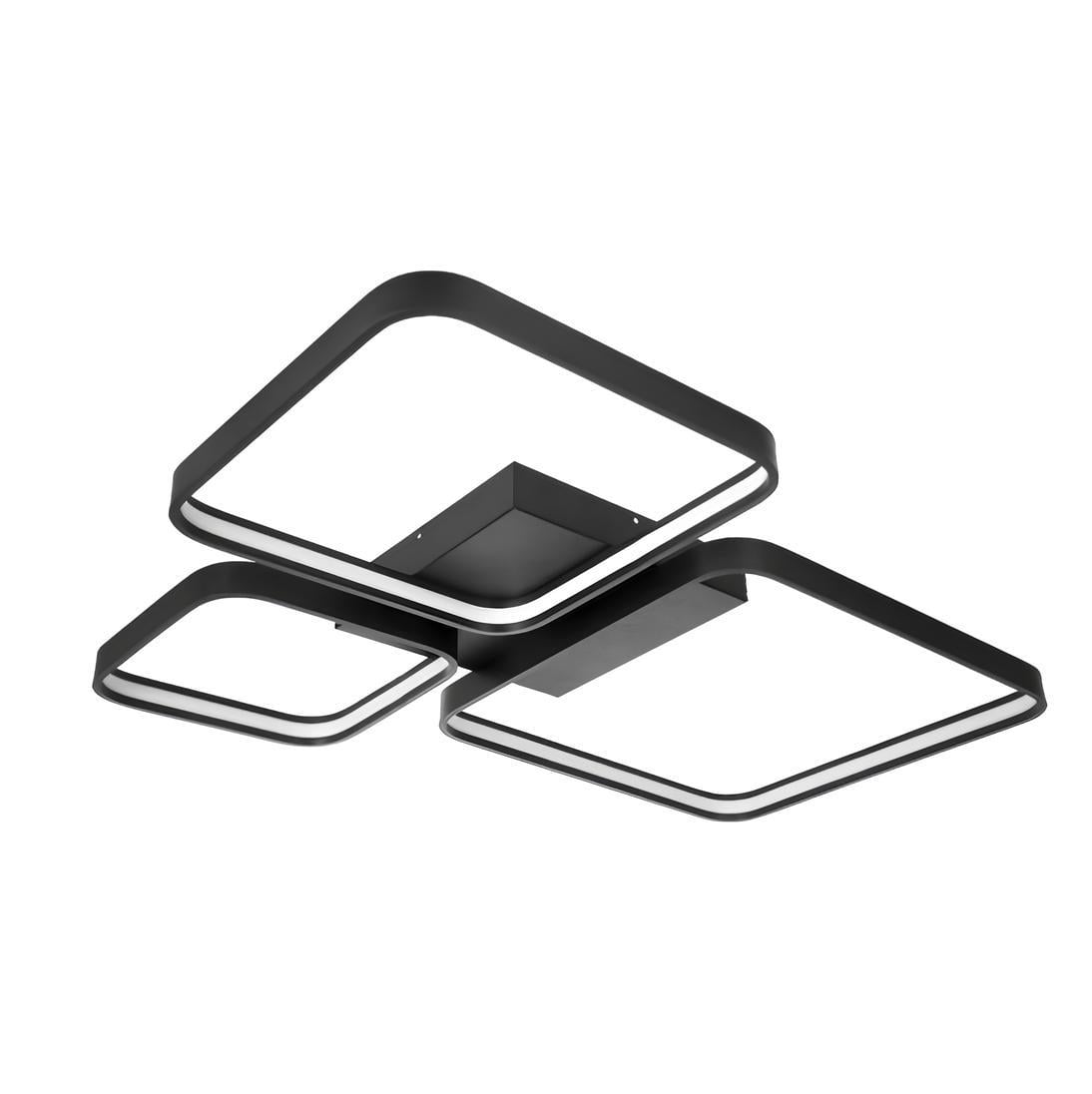 Sıva Üstü 3 Ada Linear Armatür Siyah Kasa Beyaz Işık