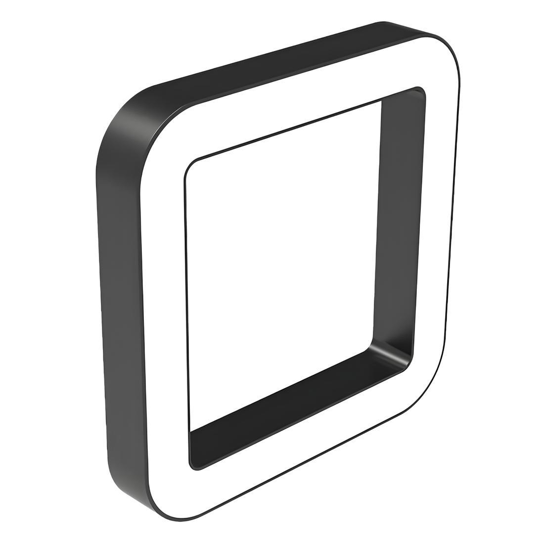 Sıva Üstü Oval Kare Simit Linear Armatür Siyah Kasa Beyaz Işık