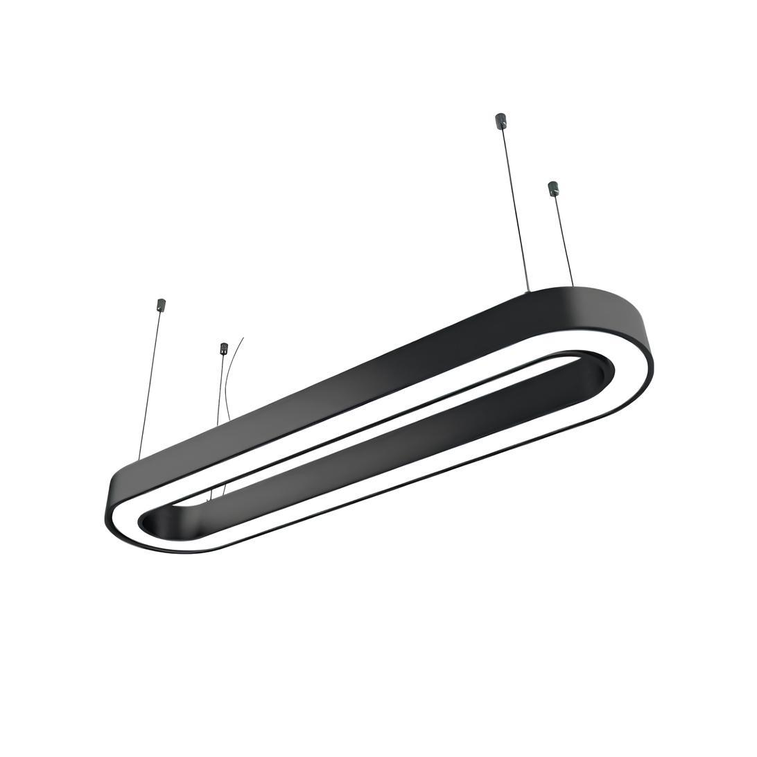 Sıva Üstü Passion Linear Armatür Siyah Kasa Beyaz Işık