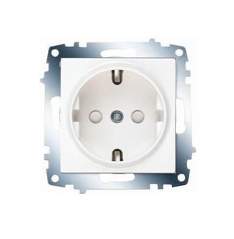 Viko Meridian Beyaz Çocuk Korumalı Topraklı Priz Çerçevesiz