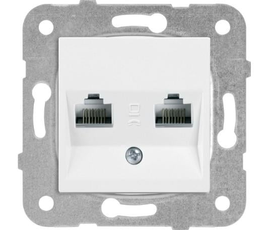 Viko Meridian Beyaz İkili Data Prizi 2x RJ45 CAT6 Çerçevesiz