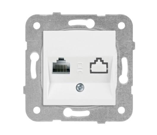 Viko Meridian Beyaz Tekli Data Prizi RJ45 CAT6 Çerçevesiz
